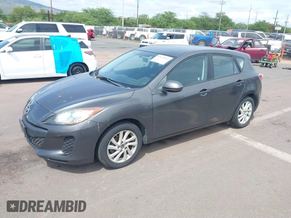2013 Mazda 3 i Touring with VIN JM1BL1LP1D1831215, listed as a IAAI auction lot 41829352 with 26,986 mi miles and . Bid and sale history available at DreamBid. Image 2.