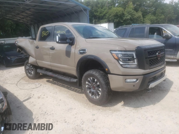 2023 Nissan Titan Pro-4X with VIN 1N6AA1FB4PN111502, listed as a Copart auction lot 60640414 with 13,254 mi miles and Non repairable. Bid and sale history available at DreamBid. Image 4.