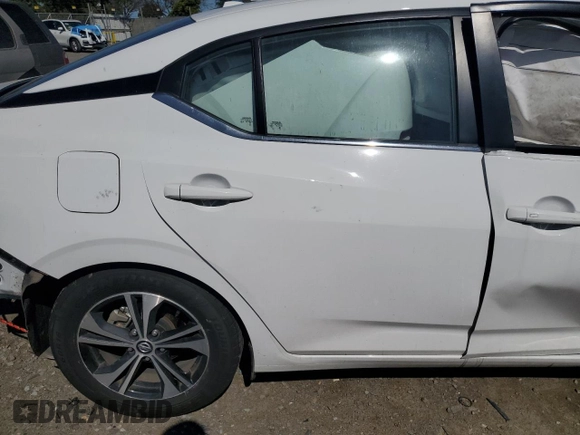 2022 Nissan Sentra SV with VIN 3N1AB8CV5NY312108, listed as a Copart auction lot 49661595 with Not Provided miles and Salvage Title. Bid and sale history available at carsss.com. Image 10.