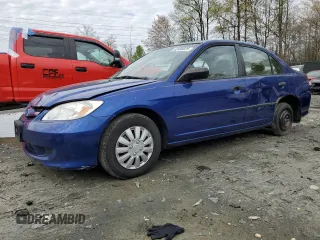 2004 Honda Civic VP with VIN 1HGES16324L013409, listed as a Copart auction lot 52489825 with 247,062 mi miles and Salvage Title. Bid and sale history available at DreamBid. Image 1.