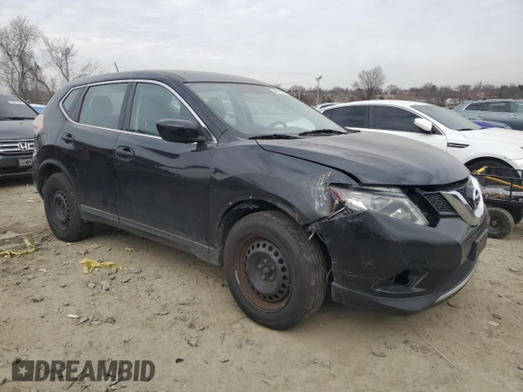 2016 Nissan Rogue S with VIN KNMAT2MT1GP683579, listed as a Copart auction lot 46114835 with 126,625 mi miles and Salvage Title. Bid and sale history available at carsss.com. Image 4.