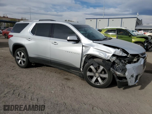 2018 Chevrolet Traverse LT z VIN 1GNEVHKW6JJ101635, wystawiony jako Copart lot #50765775 z przebiegiem 84 280 mil mil oraz Szkoda całkowita • Salvage title. Historia ofert i sprzedaży dostępna na DreamBid. Obrazek 4.