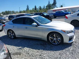 2017 Infiniti Q50 Premium with VIN JN1EV7AR8HM841827, listed as a IAAI auction lot 42663637 with 55,510 mi miles and . Bid and sale history available at DreamBid. Image 13.
