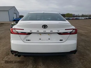 2025 Toyota Camry LE with VIN 4T1DAACKXSU546426, listed as a Copart auction lot 51819185 with 3,313 mi miles and Salvage Title. Bid and sale history available at carsss.com. Image 6.