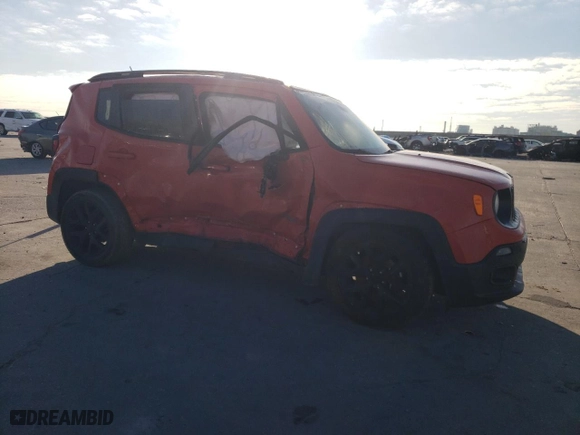 2017 Jeep Renegade Altitude with VIN ZACCJABB9HPG44939, listed as a Copart auction lot 48578125 with 90,965 mi miles and Salvage Title. Bid and sale history available at carsss.com. Image 4.