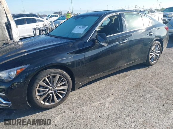 2023 Infiniti Q50 Luxe with VIN JN1EV7BP6PM513012, listed as a IAAI auction lot 41751813 with 7,064 mi miles and . Bid and sale history available at DreamBid. Image 6.