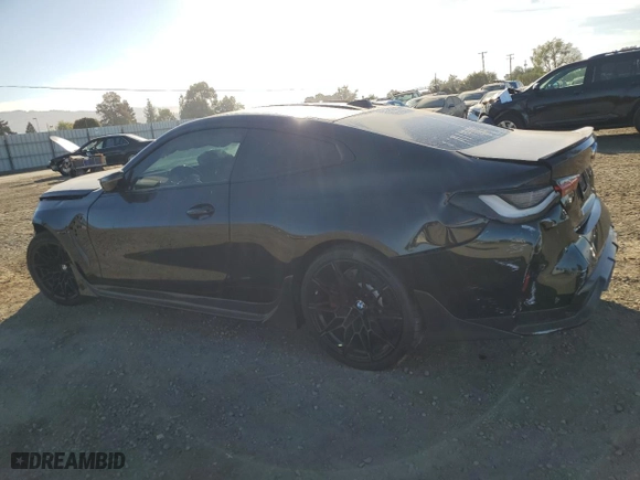 2024 BMW M4 with VIN WBS53AZ01RCP13984, listed as a Copart auction lot 75922154 with 2,904 mi miles and Salvage Title. Bid and sale history available at carsss.com. Image 2.