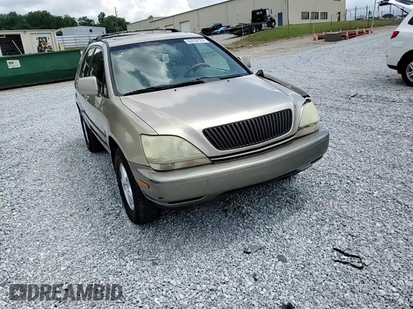 2001 Lexus RX 300 with VIN JTJGF10U410102261, listed as a Copart auction lot 62439124 with 159,012 mi miles and Salvage Title. Bid and sale history available at carsss.com. Image 12.