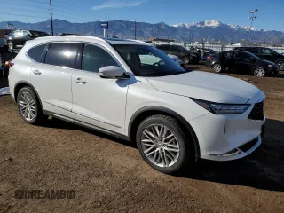 2023 Acura MDX w/Advance Package with VIN 5J8YE1H84PL002297, listed as a Copart auction lot 84763984 with 10,077 mi miles and Salvage Title. Bid and sale history available at carsss.com. Image 4.