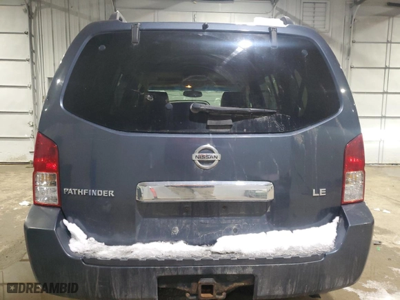 2005 Nissan Pathfinder LE with VIN 5N1AR18W95C707463, listed as a Copart auction lot 44749885 with 150,235 mi miles and Salvage Title. Bid and sale history available at carsss.com. Image 6.
