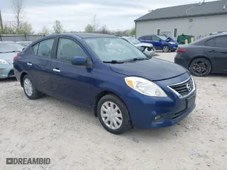 2012 Nissan Versa SV with VIN 3N1CN7AP9CL943971, listed as a IAAI auction lot 42008568 with 105,423 mi miles. Bid and sale history available at carsss.com. Image 1.