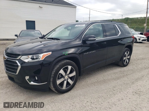 2021 Chevrolet Traverse LT Leather with VIN 1GNEVHKW6MJ262684, listed as a Copart auction lot 64939884 with 27,744 mi miles and Salvage Title. Bid and sale history available at carsss.com. Image 1.