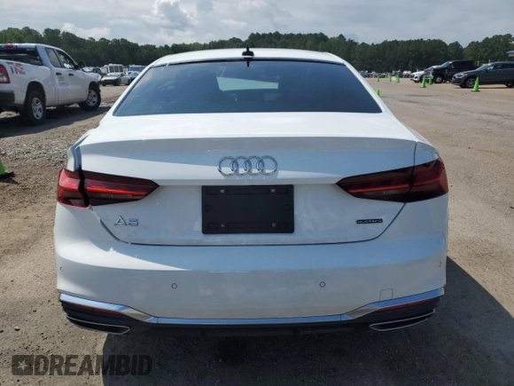 2023 Audi A5 S line Premium Plus z VIN WAUTAAF57PA023392, wystawiony jako Copart lot #61999744 z przebiegiem 3 918 mil mil oraz Szkoda całkowita • Salvage title. Historia ofert i sprzedaży dostępna na DreamBid. Obrazek 6.