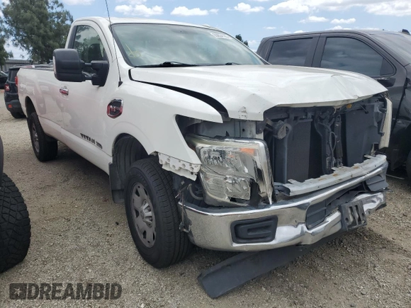 2017 Nissan Titan with VIN 1N6AA1R9XHN528052, listed as a Copart auction lot 55834165 with 183,802 mi miles and Salvage title. Bid and sale history available at DreamBid. Image 4.