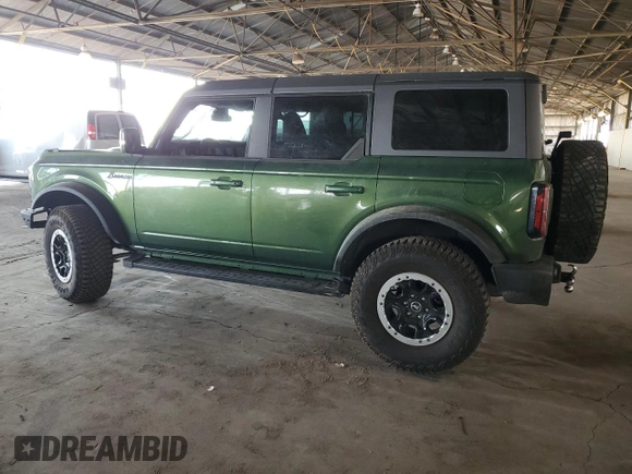 2022 Ford Bronco with VIN 1FMEE5DP3NLB22400, listed as a Copart auction lot 56229705 with 10,845 mi miles and Salvage title. Bid and sale history available at DreamBid. Image 2.