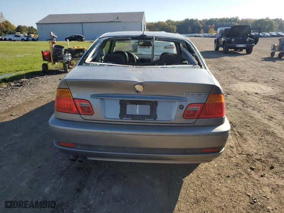 2004 BMW 3 Series 325Ci with VIN WBABD33484PL01770, listed as a Copart auction lot 50249325 with 63,487 mi miles and Salvage Title. Bid and sale history available at carsss.com. Image 6.