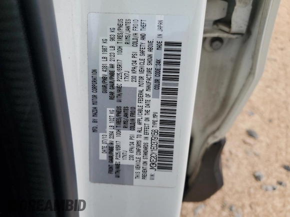 2014 Mazda CX-5 Touring with VIN JM3KE2CY1E0379158, listed as a Copart auction lot 50085935 with 90,340 mi miles and Salvage Title. Bid and sale history available at carsss.com. Image 13.
