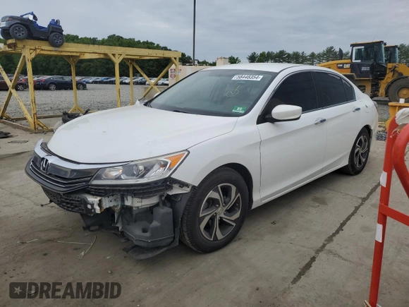 2016 Honda Accord LX with VIN 1HGCR2F32GA233951, listed as a Copart auction lot 58448354 with 125,322 mi miles and Salvage Title. Bid and sale history available at DreamBid. Image 1.