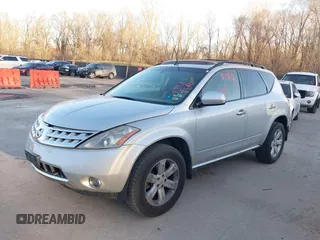 2006 Nissan Murano SL with VIN JN8AZ08W06W528134, listed as a IAAI auction lot 41826906 with 236,041 mi miles and . Bid and sale history available at DreamBid. Image 2.