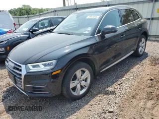 2019 Audi Q5 Premium Plus with VIN WA1BNAFY8K2023458, listed as a Copart auction lot 58043875 with 63,643 mi miles and Salvage title. Bid and sale history available at DreamBid. Image 1.