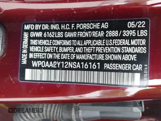 2022 Porsche Taycan z VIN WP0AA2Y12NSA16161, wystawiony jako IAAI lot #42068807 z przebiegiem 15 609 mil mil oraz . Historia ofert i sprzedaży dostępna na DreamBid. Obrazek 9.