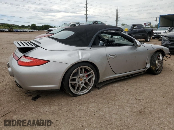 2009 Porsche 911 Carrera S with VIN WP0CB29919S755552, listed as a Copart auction lot 59403325 with 57,990 mi miles and Salvage title. Bid and sale history available at DreamBid. Image 3.