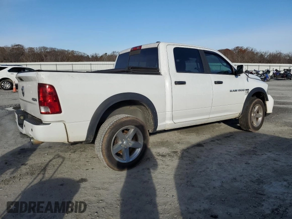 2012 Ram 1500 Sport with VIN 1C6RD7MT1CS162535, listed as a Copart auction lot 84612554 with 126,312 mi miles and Salvage Title. Bid and sale history available at carsss.com. Image 3.