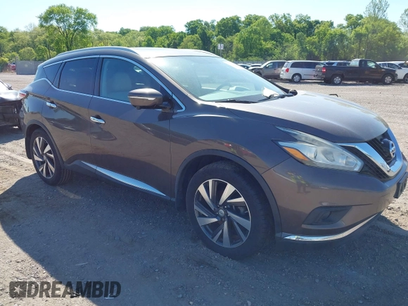 2015 Nissan Murano SL with VIN 5N1AZ2MH7FN271151, listed as a IAAI auction lot 42227107 with 94,211 mi miles and . Bid and sale history available at DreamBid. Image 1.