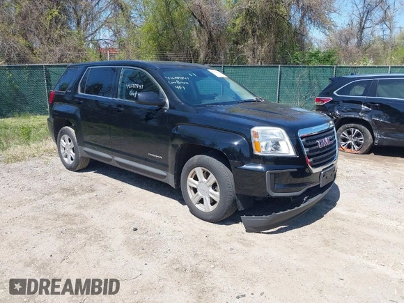 2016 GMC Terrain SLE with VIN 2GKALMEK9G6201723, listed as a IAAI auction lot 42059847 with 146,881 mi miles. Bid and sale history available at carsss.com. Image 1.