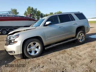 2015 Chevrolet Tahoe LTZ z VIN 1GNSKCKC5FR100084, wystawiony jako Copart lot #68003764 z przebiegiem Nie podano mil oraz Czysty tytuł • Clean title. Historia ofert i sprzedaży dostępna na DreamBid. Obrazek 1.