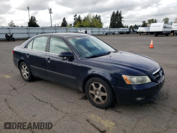 2006 Hyundai Sonata GLS with VIN 5NPEU46F26H141502, listed as a Copart auction lot 52034635 with 169,786 mi miles and Salvage Title. Bid and sale history available at DreamBid. Image 4.