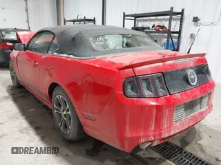 2014 Ford Mustang V6 with VIN 1ZVBP8EM1E5272367, listed as a IAAI auction lot 41543598 with 76,847 mi miles. Bid and sale history available at carsss.com. Image 3.