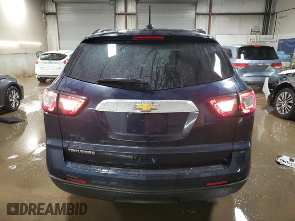 2017 Chevrolet Traverse LS with VIN 1GNKRFKD0HJ202206, listed as a Copart auction lot 49322785 with 81,559 mi miles and Salvage Title. Bid and sale history available at carsss.com. Image 6.