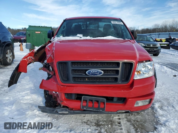 2004 Ford F-150 XL with VIN 1FTRF14W04NA40310, listed as a Copart auction lot 45214995 with 96,409 mi miles and Clean Title. Bid and sale history available at DreamBid. Image 5.