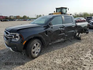 2024 Ford Ranger Lariat with VIN 1FTER4KH0RLE10010, listed as a Copart auction lot 54508925 with 10,265 mi miles and Salvage title. Bid and sale history available at DreamBid. Image 1.