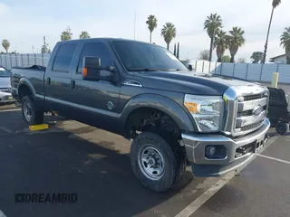 2015 Ford Super Duty F-250 SRW Lariat with VIN 1FT7W2BT9FEC45987, listed as a IAAI auction lot 41814095 with 112,806 mi miles. Bid and sale history available at carsss.com. Image 1.