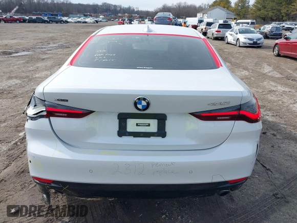 2022 BMW 4 Series 430i xDrive with VIN WBA73AP09NCJ28175, listed as a IAAI auction lot 41486064 with 27,312 mi miles and . Bid and sale history available at DreamBid. Image 16.