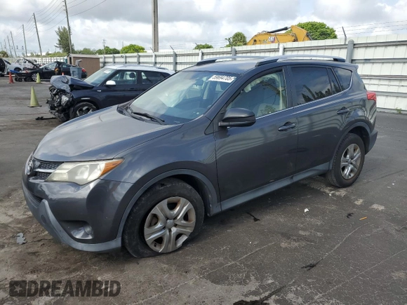 2014 Toyota RAV4 LE z VIN JTMZFREV2ED026131, wystawiony jako Copart lot #59694705 z przebiegiem 56 798 mil mil oraz Szkoda całkowita • Salvage title. Historia ofert i sprzedaży dostępna na DreamBid. Obrazek 1.