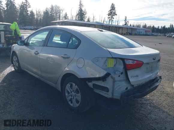 2015 Kia Forte LX with VIN KNAFK4A66F5295094, listed as a IAAI auction lot 41795729 with 183,771 mi miles. Bid and sale history available at carsss.com. Image 3.