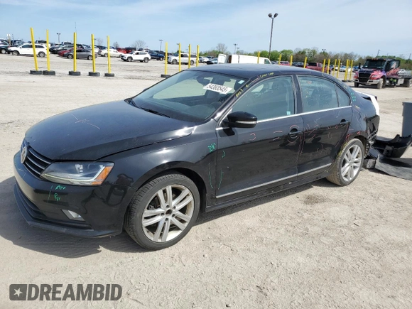 2017 Volkswagen Jetta SEL z VIN 3VWL17AJ4HM263303, wystawiony jako Copart lot #54363545 z przebiegiem 103 597 mil mil oraz Szkoda całkowita • Salvage title. Historia ofert i sprzedaży dostępna na DreamBid. Obrazek 1.
