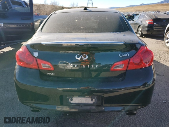 2015 Infiniti Q40 with VIN JN1CV6AR3FM520826, listed as a Copart auction lot 86372514 with 104,002 mi miles and Clean Title. Bid and sale history available at carsss.com. Image 6.