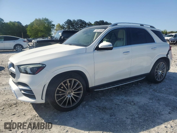 2021 Mercedes-Benz GLE 350 with VIN 4JGFB4JB9MA362951, listed as a Copart auction lot 52010995 with 44,988 mi miles and Salvage title. Bid and sale history available at DreamBid. Image 1.