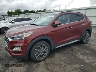 2020 Hyundai Tucson Ultimate with VIN KM8J3CAL2LU258843, listed as a Copart auction lot 57593555 with 67,633 mi miles and Salvage title. Bid and sale history available at DreamBid. Image 1.