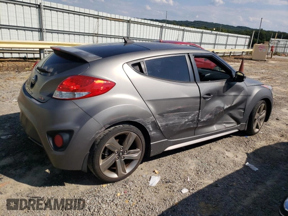 2015 Hyundai Veloster Turbo with VIN KMHTC6AE4FU221955, listed as a Copart auction lot 68837093 with 103,482 mi miles. Bid and sale history available at carsss.com. Image 3.