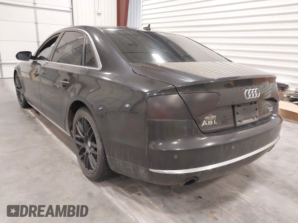 2011 Audi A8 with VIN WAURVAFD1BN016929, listed as a IAAI auction lot 42144918 with 171,874 mi miles and . Bid and sale history available at DreamBid. Image 3.
