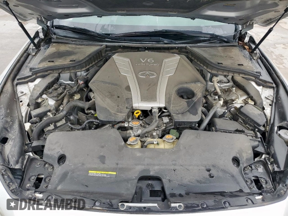 2017 Infiniti Q50 Premium with VIN JN1EV7AP5HM744552, listed as a Copart auction lot 53036705 with 122,100 mi miles and Salvage Title. Bid and sale history available at carsss.com. Image 11.