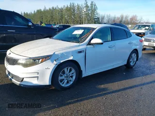 2016 Kia Optima LX with VIN 5XXGT4L31GG034993, listed as a IAAI auction lot 41881231 with 81,888 mi miles. Bid and sale history available at carsss.com. Image 2.
