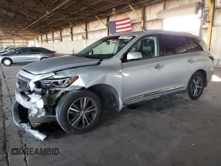 2016 Infiniti QX60 with VIN 5N1AL0MN6GC504879, listed as a Copart auction lot 45817435 with 124,792 mi miles and Salvage Title. Bid and sale history available at carsss.com. Image 1.