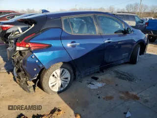 2018 Nissan LEAF S with VIN 1N4AZ1CP7JC315277, listed as a Copart auction lot 41961935 with 46,092 mi miles and Salvage Title. Bid and sale history available at DreamBid. Image 3.