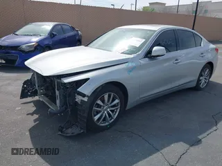 2017 Infiniti Q50 2.0t with VIN JN1CV7AP7HM641320, listed as a IAAI auction lot 41116062 with 164,024 mi miles. Bid and sale history available at carsss.com. Image 2.